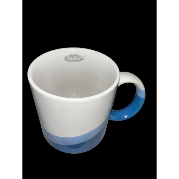 VTG Peterbilt Trucks Coffee/Tea Ceramic Mug Two Tone Blue Stripes, Truck Driving - Picture 3 of 8